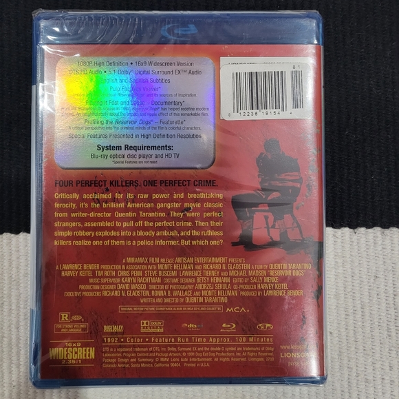 Reservoir Dogs 15th Anniversary movie Blu Ray (new) - Picture 3 of 4
